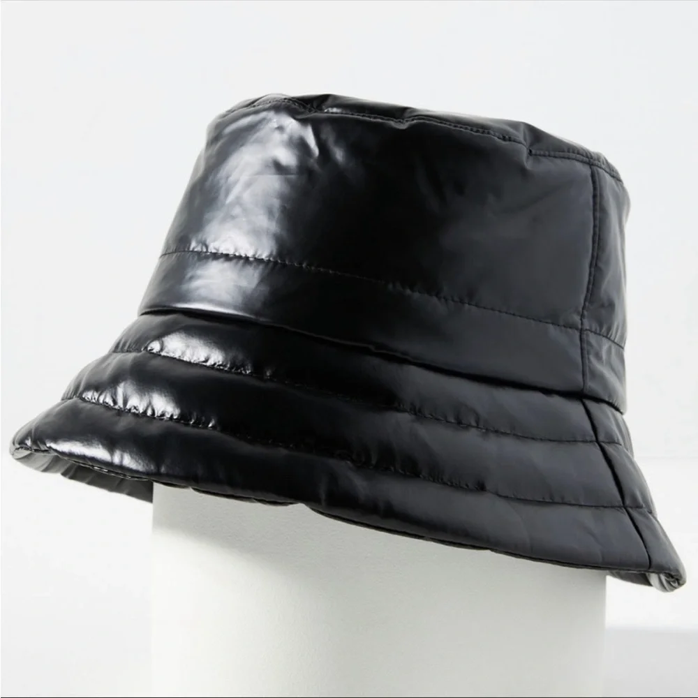 New🌟Anthropologie-Puffer Bucket Hat-Black